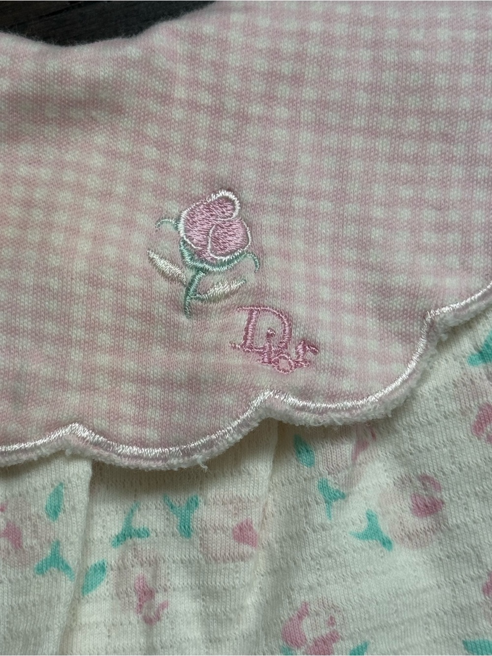 Vintage 1960s 1970s Baby Dior baby girl 0-3 months romper - Picture 2 of 9